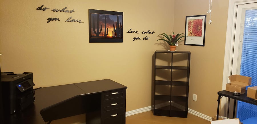 2nd bedroom set up as an Office