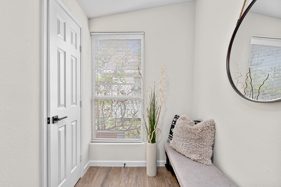 Sitting nook in the bedroom.