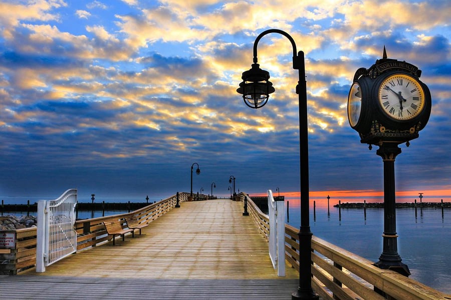 North Beach Boardwalk 10 min drive