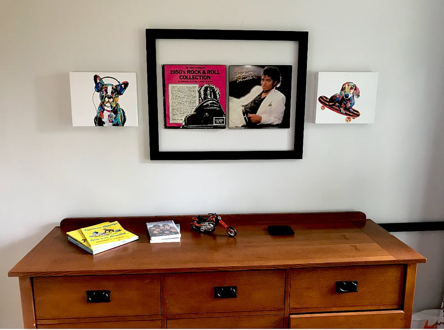 Dresser and art in the Bunk Bed room