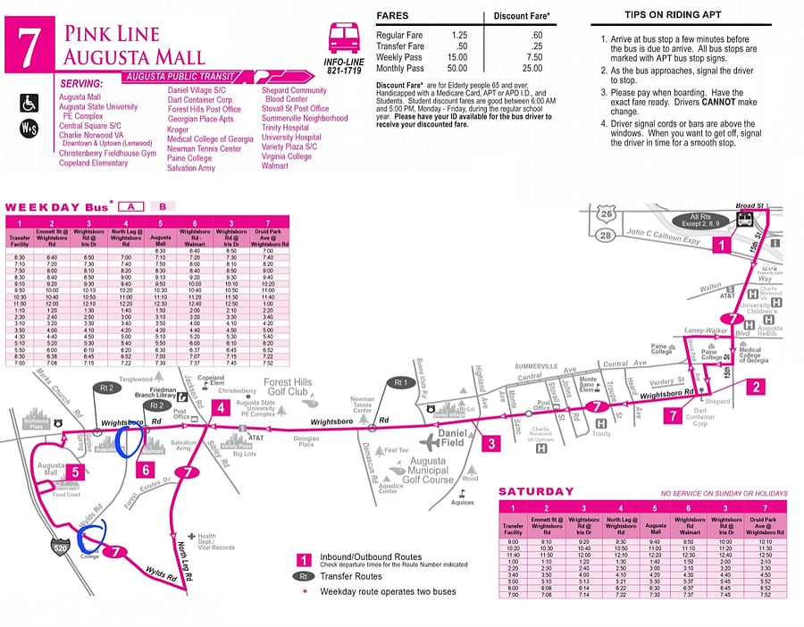 Bus line - to many hospitals - 0.3 miles from house