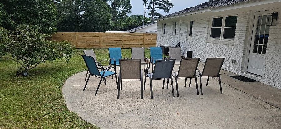 Outdoor Patio - fenced backyard