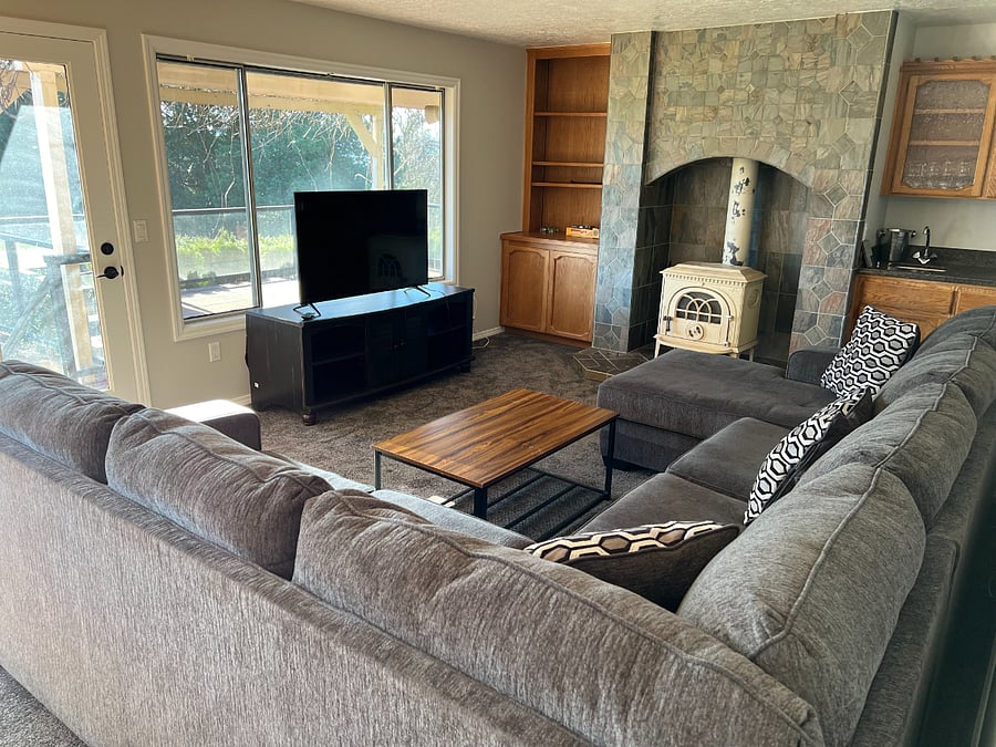 Family room off kitchen