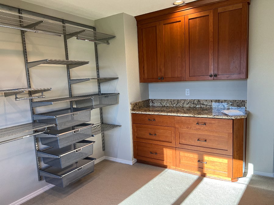 Master walk in closet