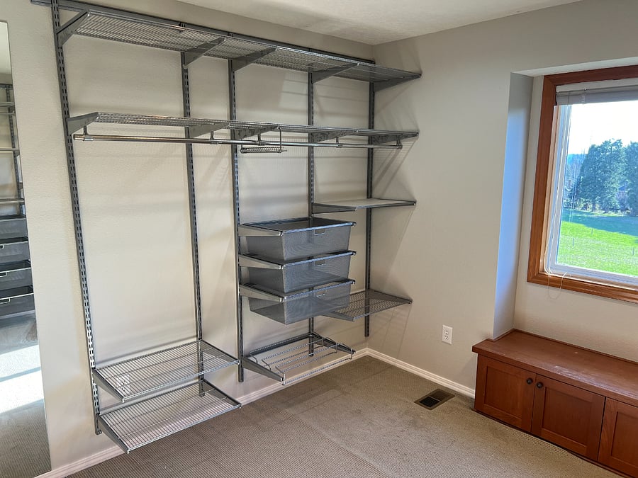 Master walk in closet