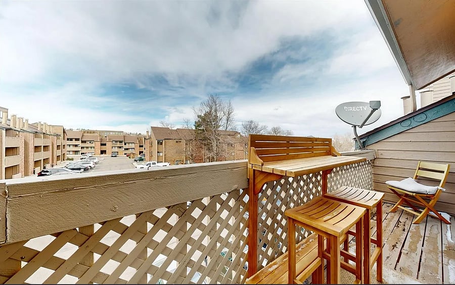 Outdoor Balcony with Bar Seating
