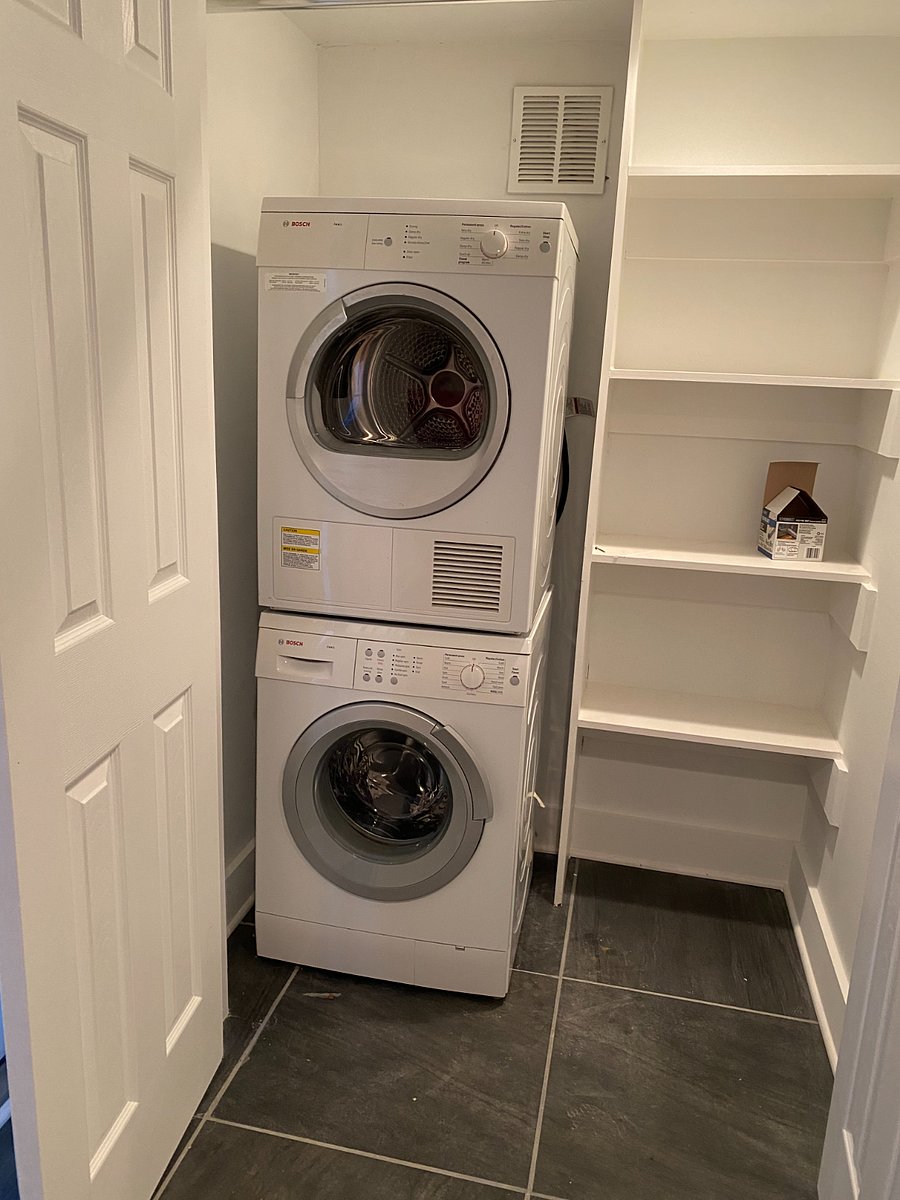 Laundry and pantry.