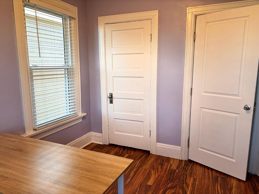 The office has an extra closet
