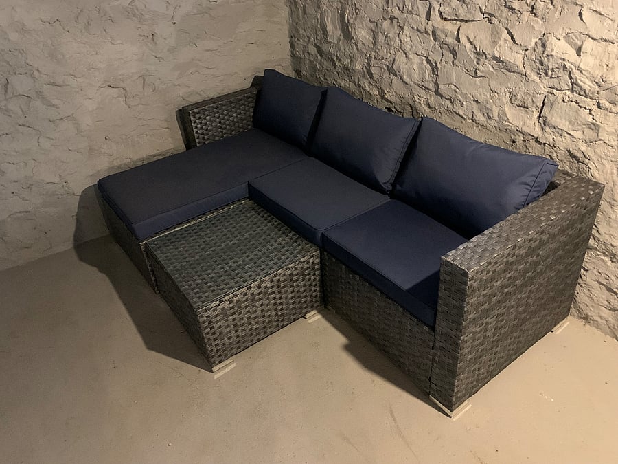 Patio furniture. Stored in the basement during winter.