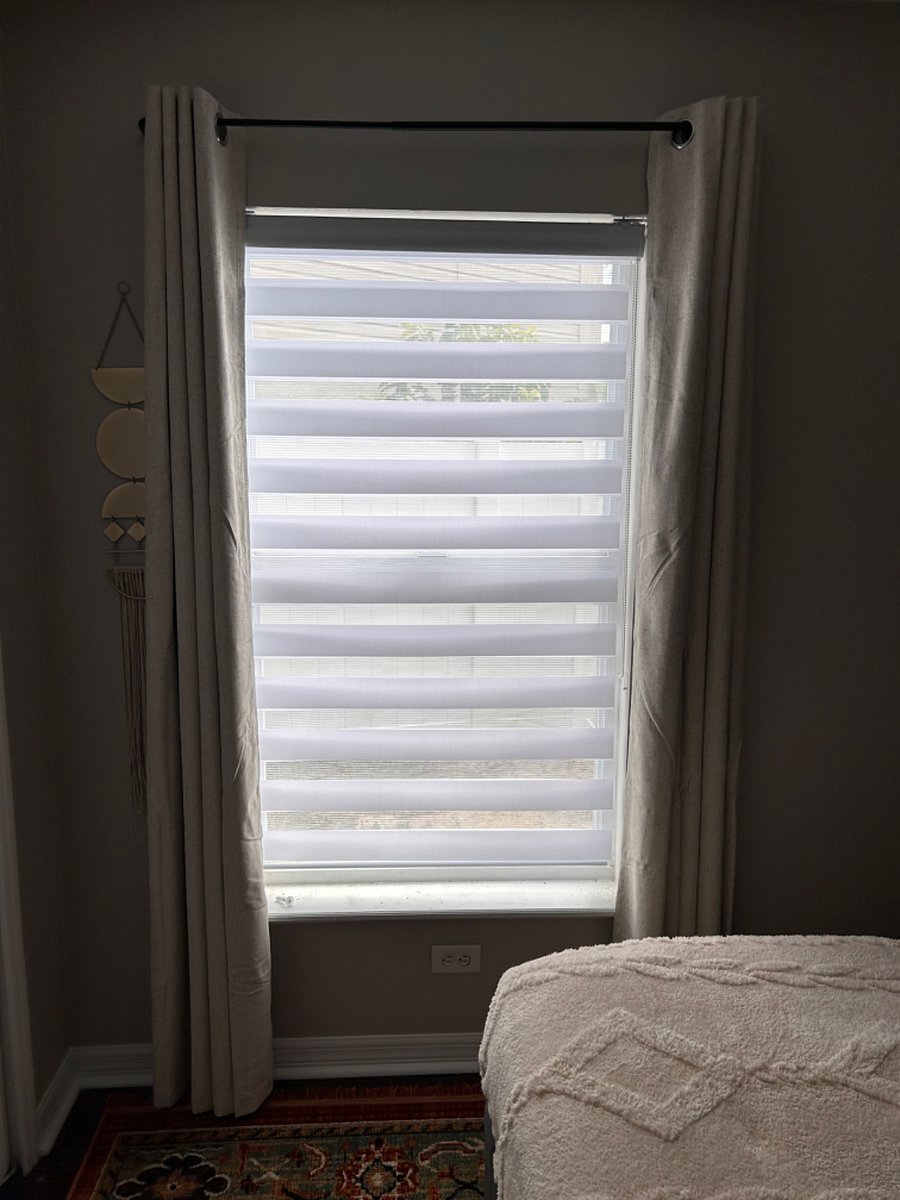 Natural light when curtains opened