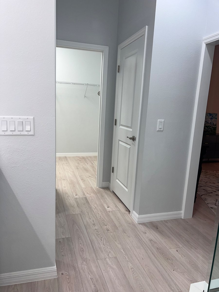 Master bedroom walk in closet