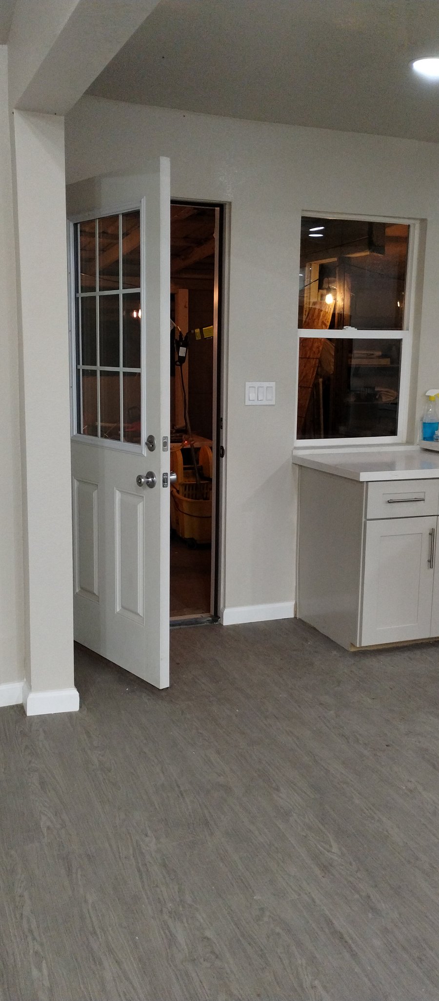 Back door to the patio.
