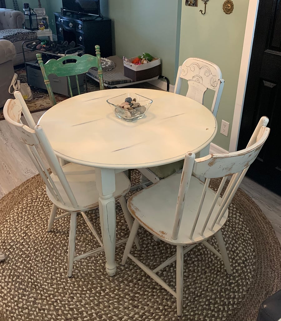 Dining table, shared space