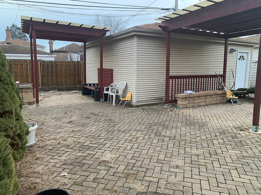 Back patio/lawn