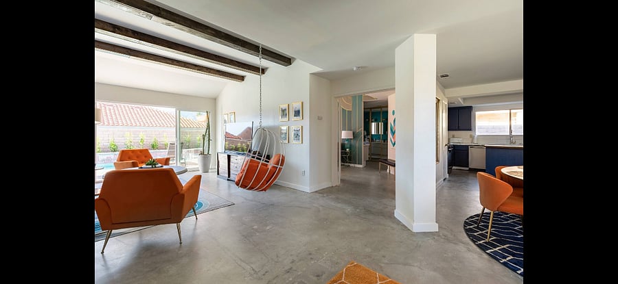Large open floor plan.