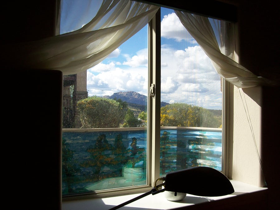 View of Granite Mountain from the bedroom