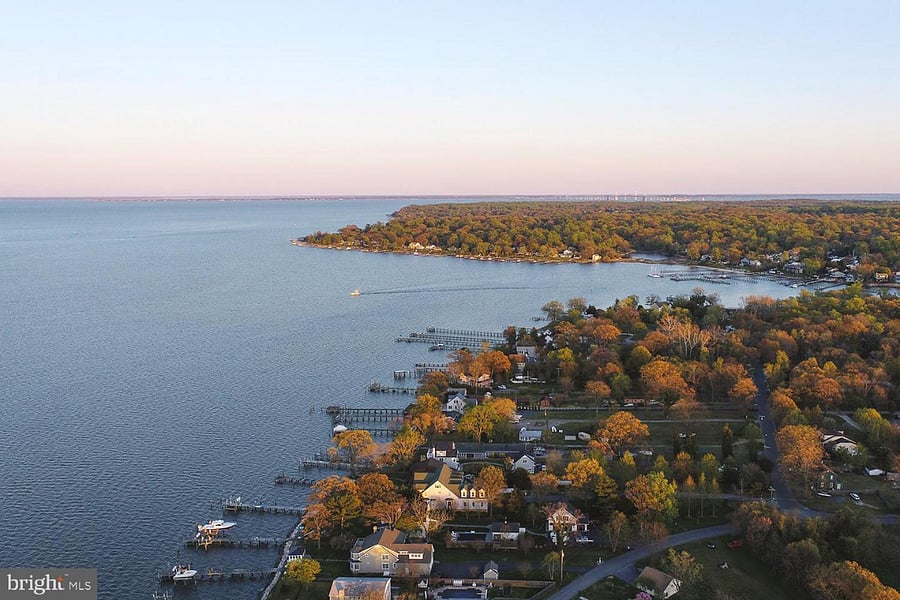 Aerial View of the Magothy River