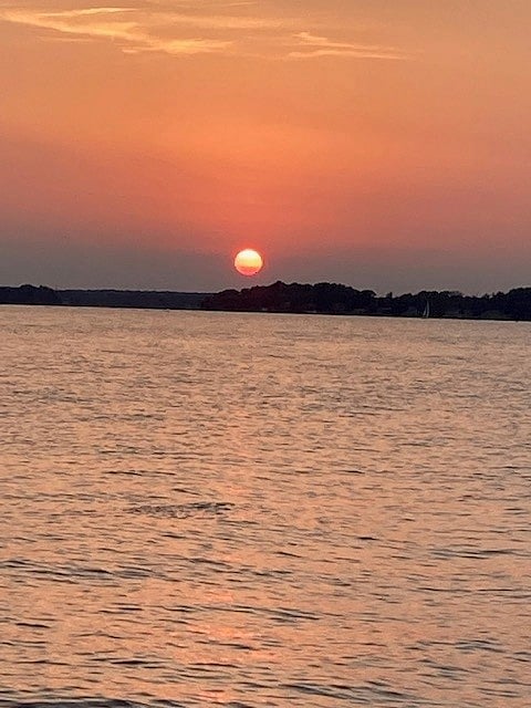 Catch a peak of morning sunrise over the Chesapeake Bay