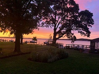 Sunset over the River