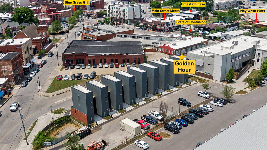 In the heart of the Southside - walkable to amazing Chattanooga restaurants, bars, and taprooms.
