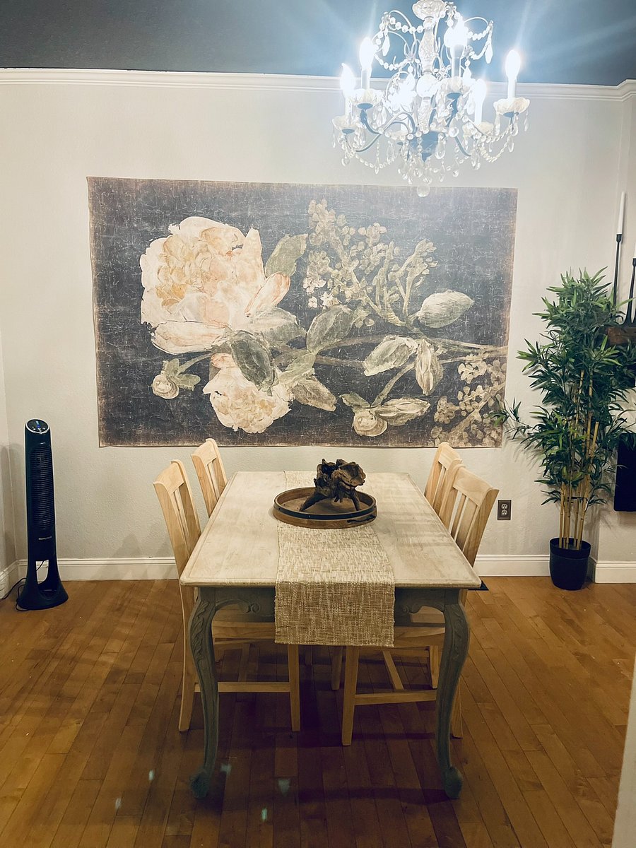 Dining Room: Take your meals in the dining area at the dining room table that can comfortably seat 4-6 people. This open area offers plenty of space for an air mattress. A queen air mattress is available for guest use in the bedroom closet.
