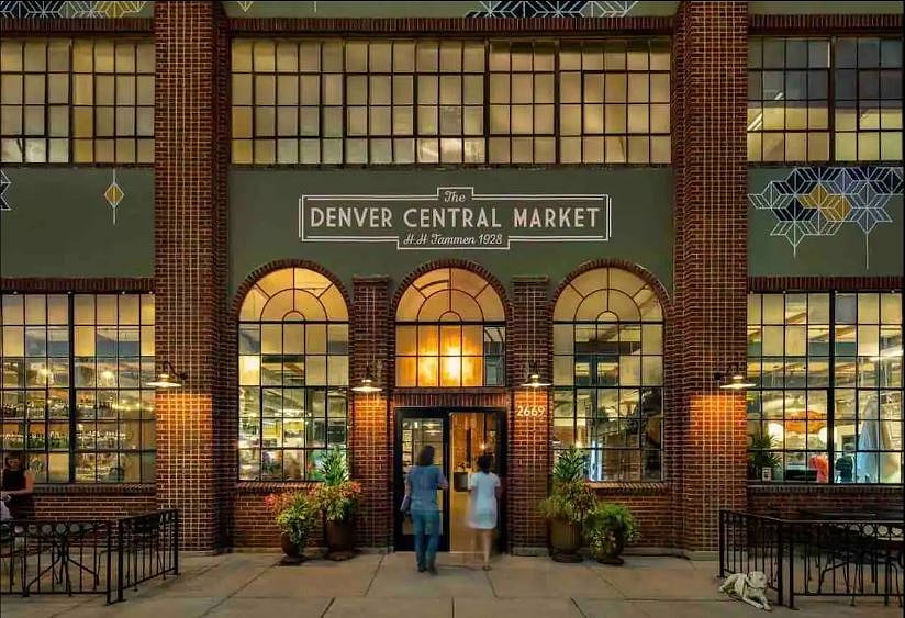 Denver Central Market 0.8 mi (8 blocks) away