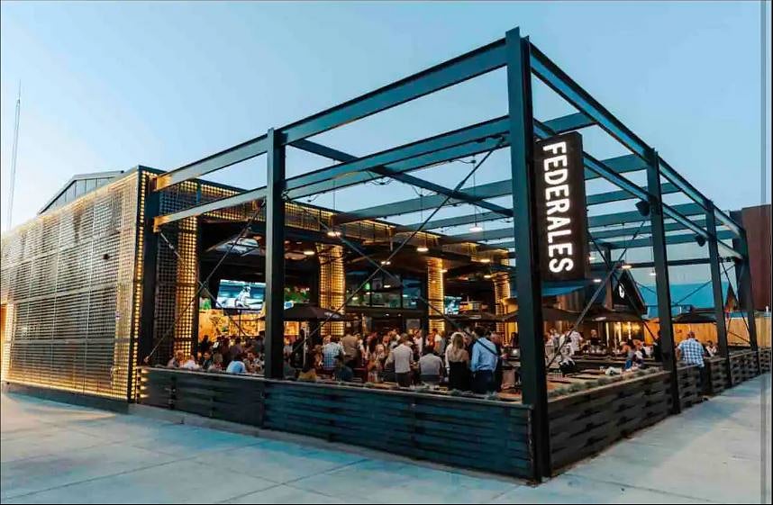 Federales cuisine and bar 0.6 mi (6 blocks) away
