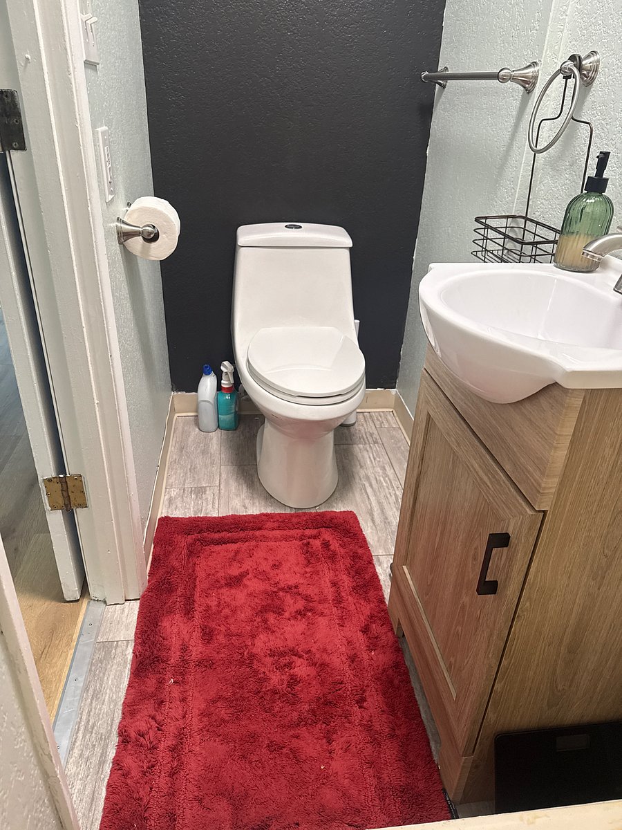 Your bathroom, recently updated. Also a includes a shower
