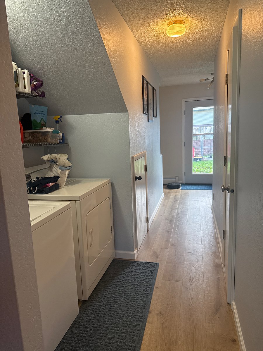 Washer and dryer on site
