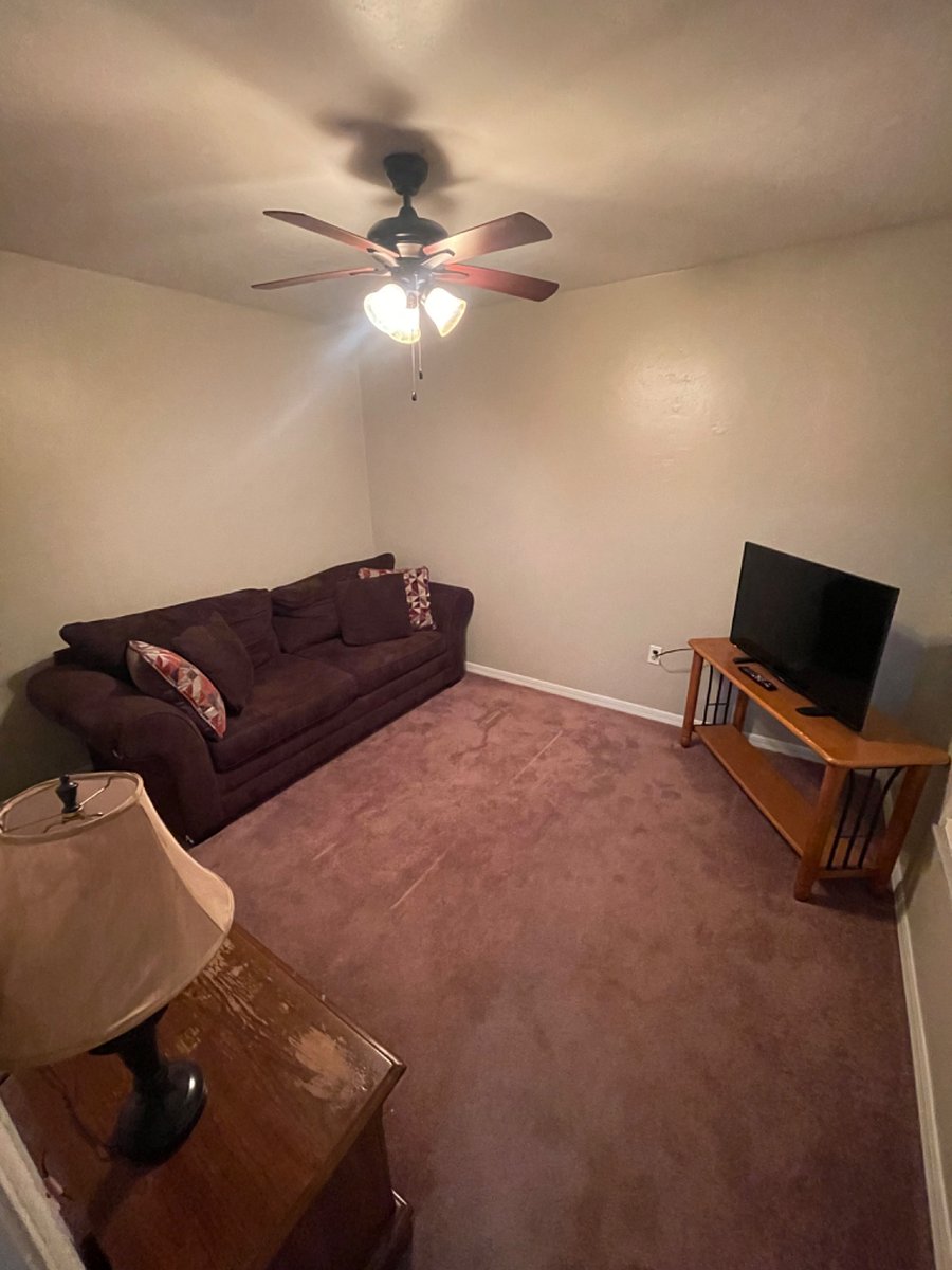 Bedroom #2 with TV and pull out couch