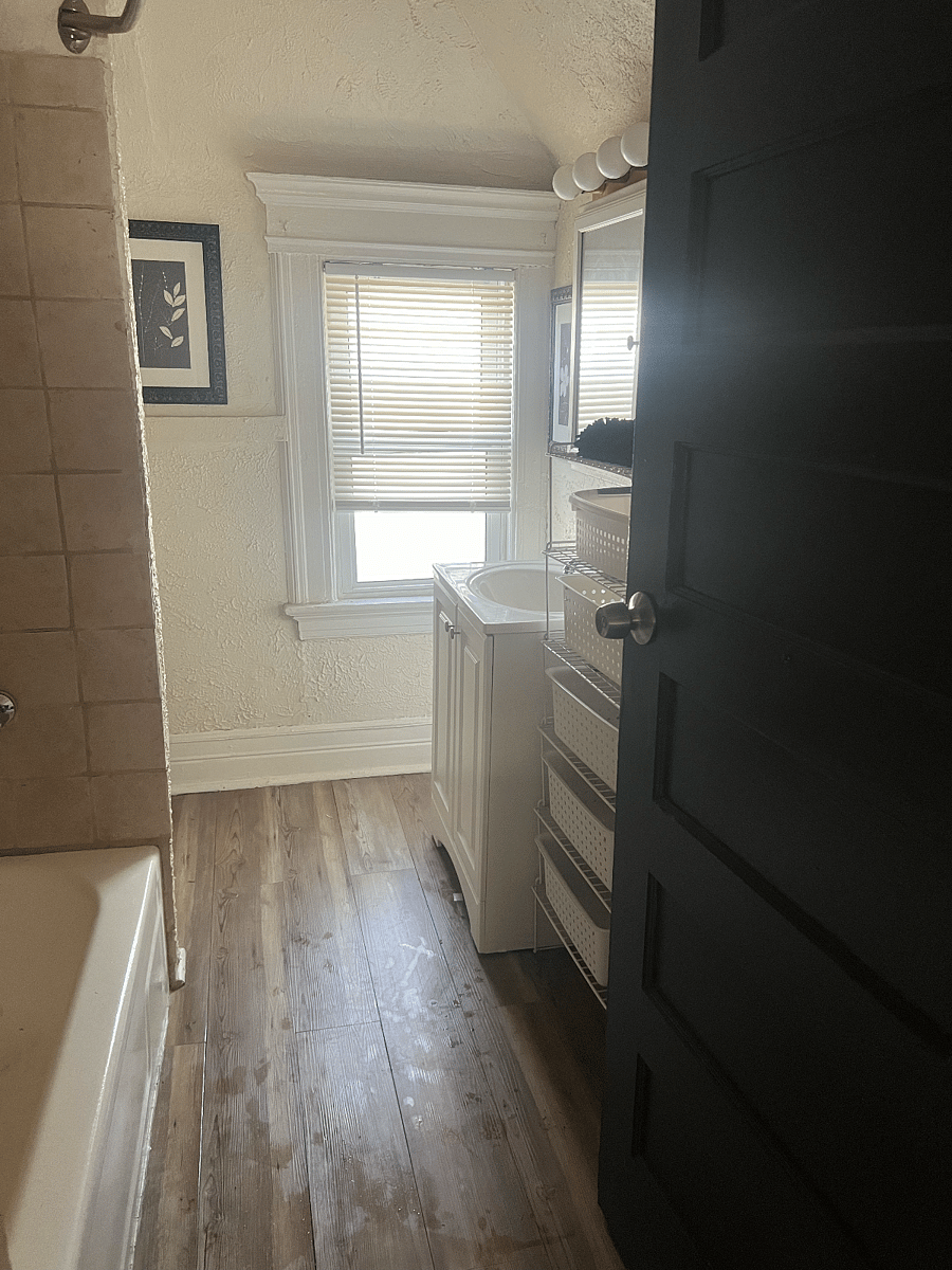 One of two full bathrooms in the unit. Each bath shared with just 2 people.