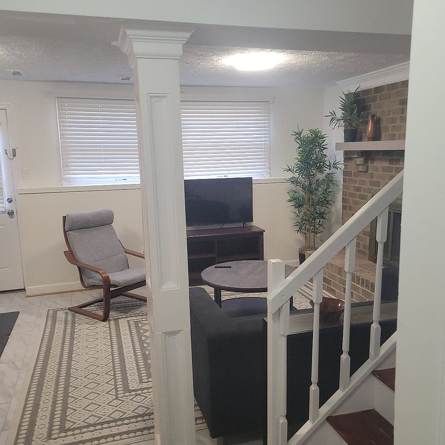 Basement TV room