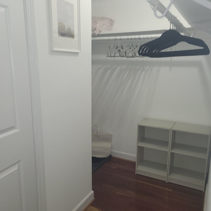 Big master bedroom closet.