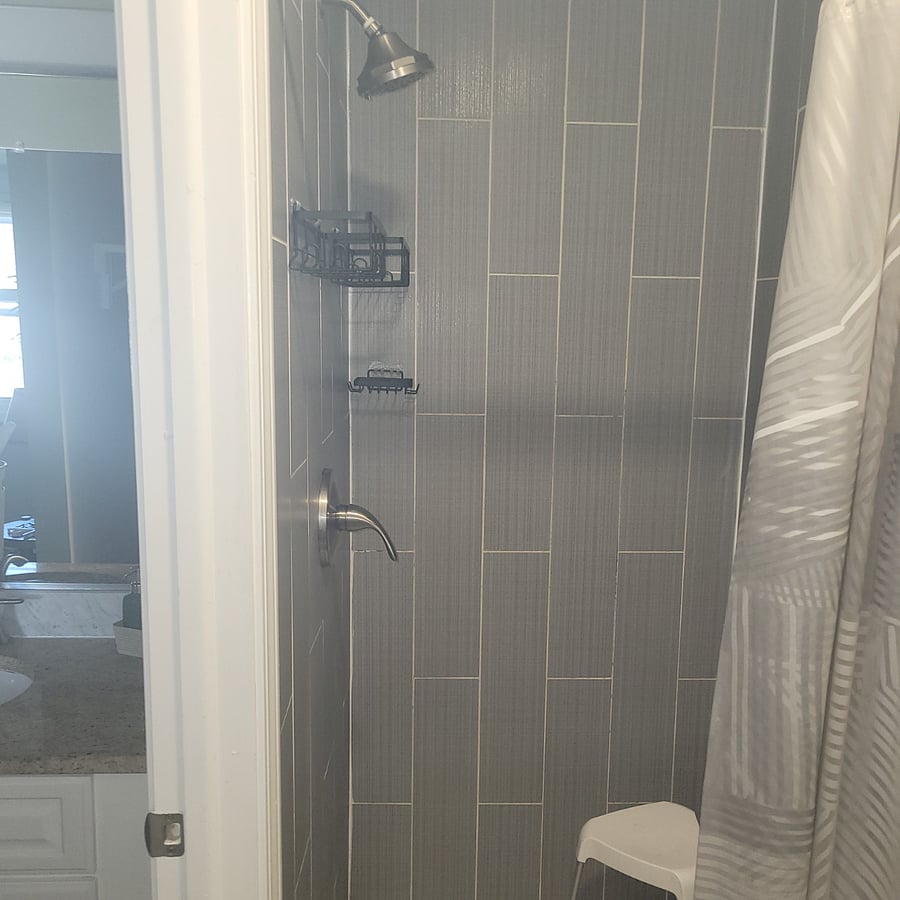 Master bedroom shower.