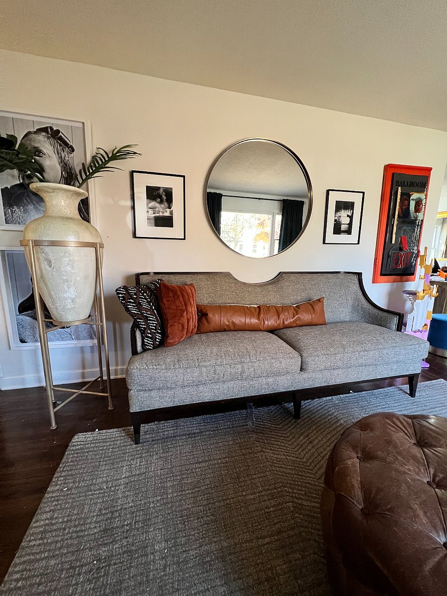 Large open living room with spacious seating and conversation areas.