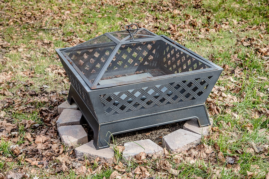 Backyard Fireplace