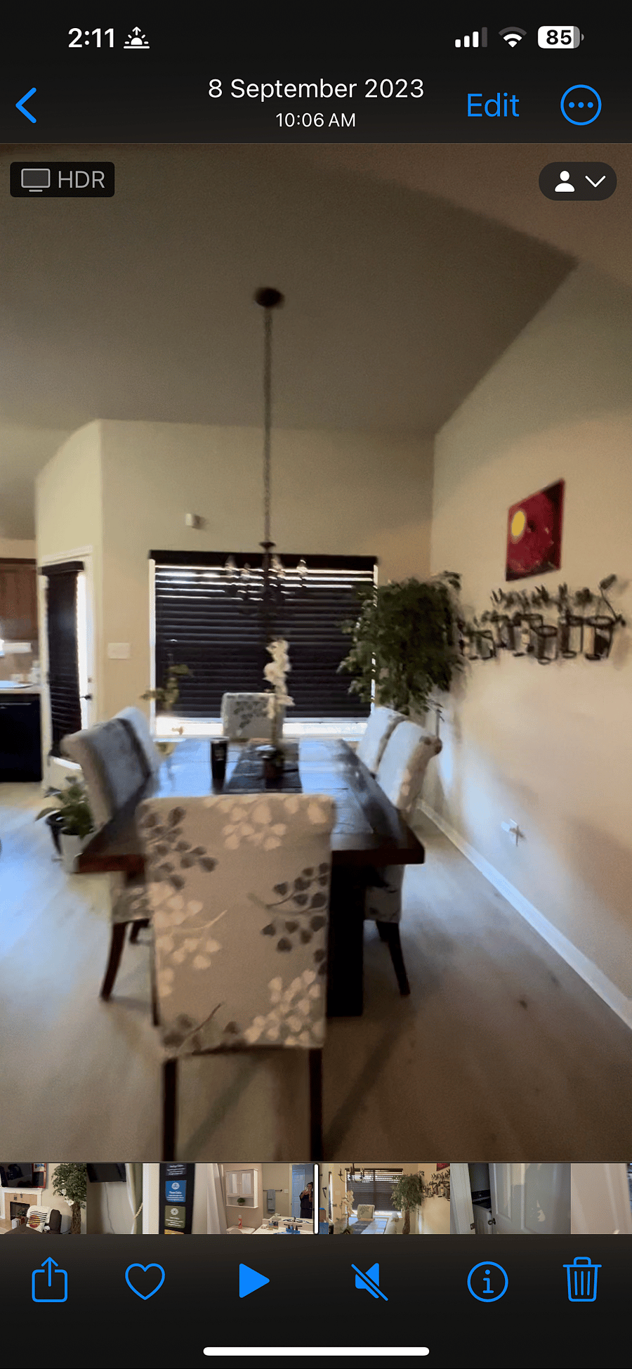 Dining area that sits 6.