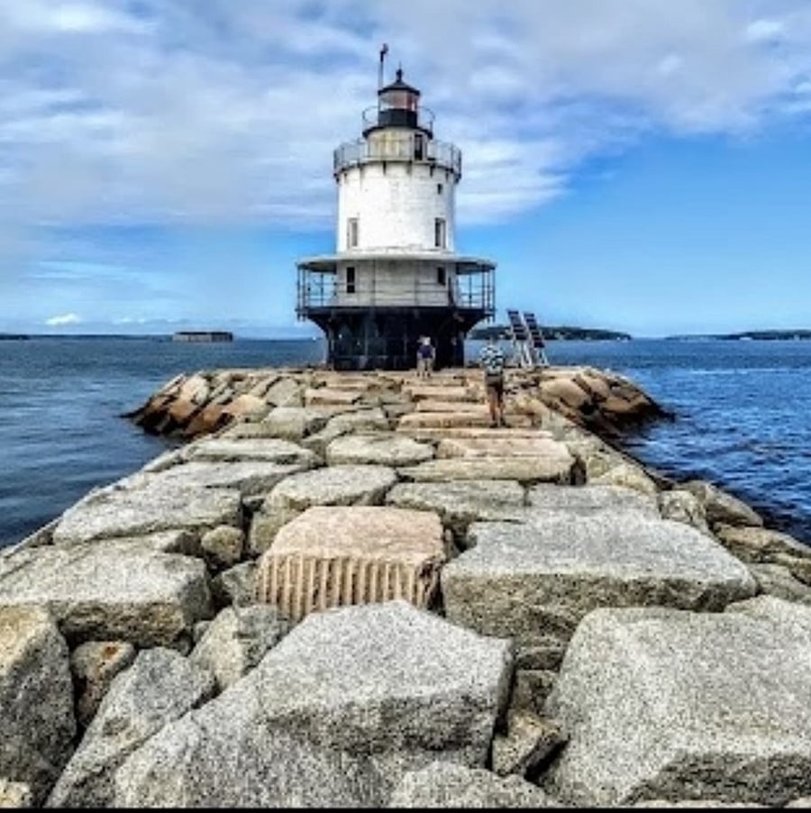 Spring point Lighthouse 1.2 miles away