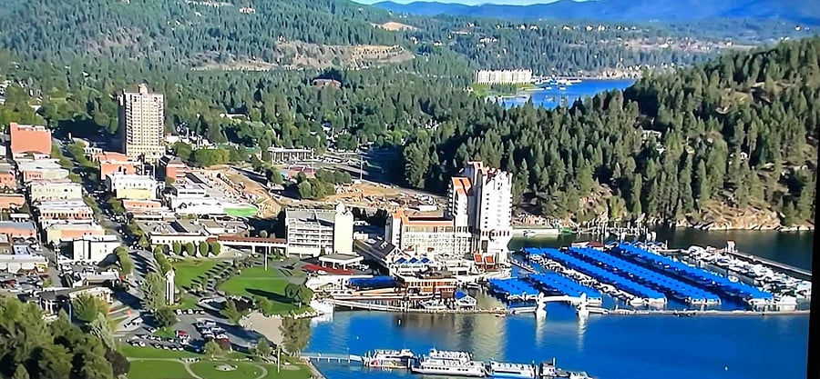 DT Arial view of resort/marina