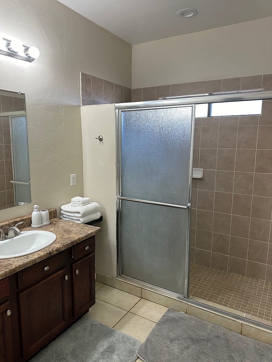 Primary bathroom shower only