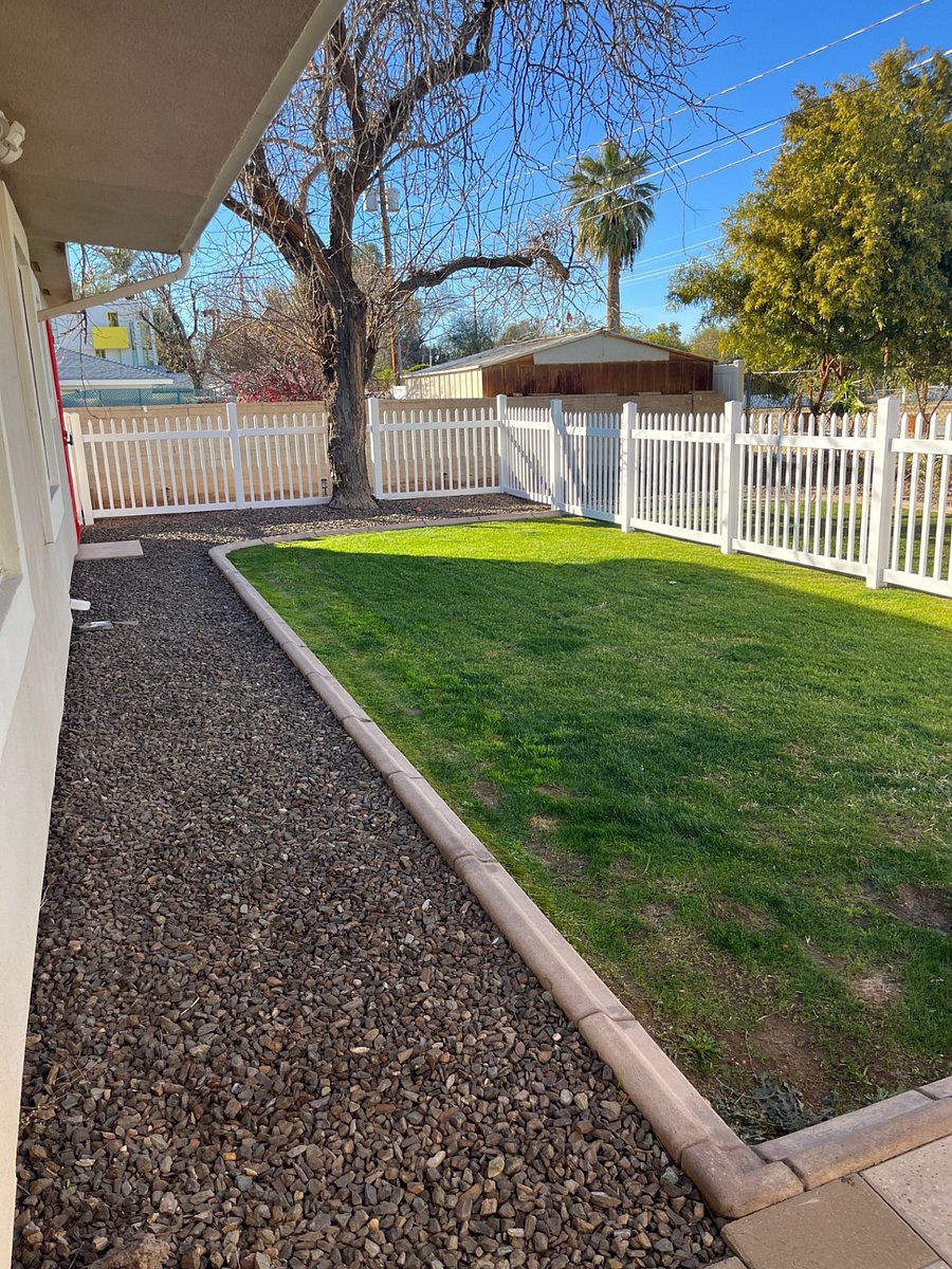 Fenced yard for pets!
