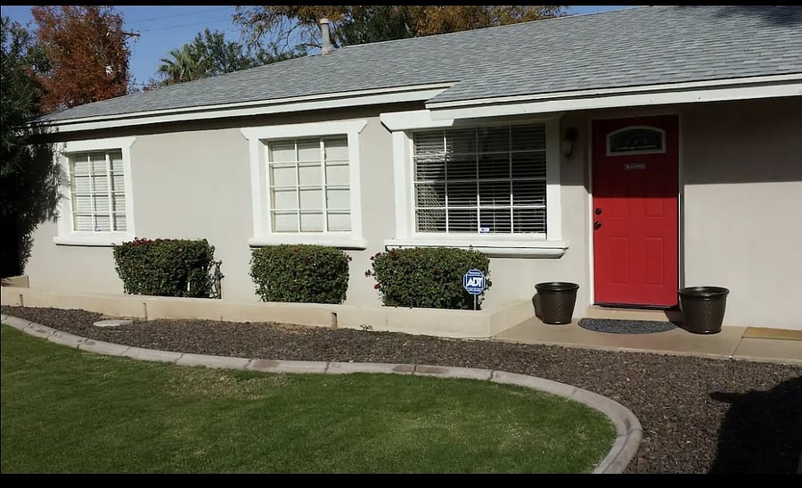 Front of main house, casita is behind the main house with separate gated entrance