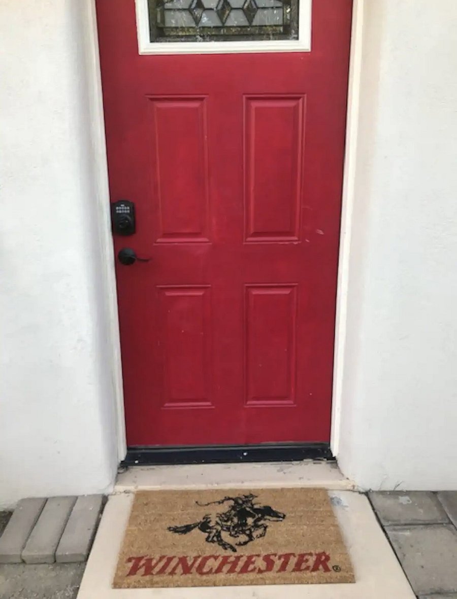 Front door of stand alone casita