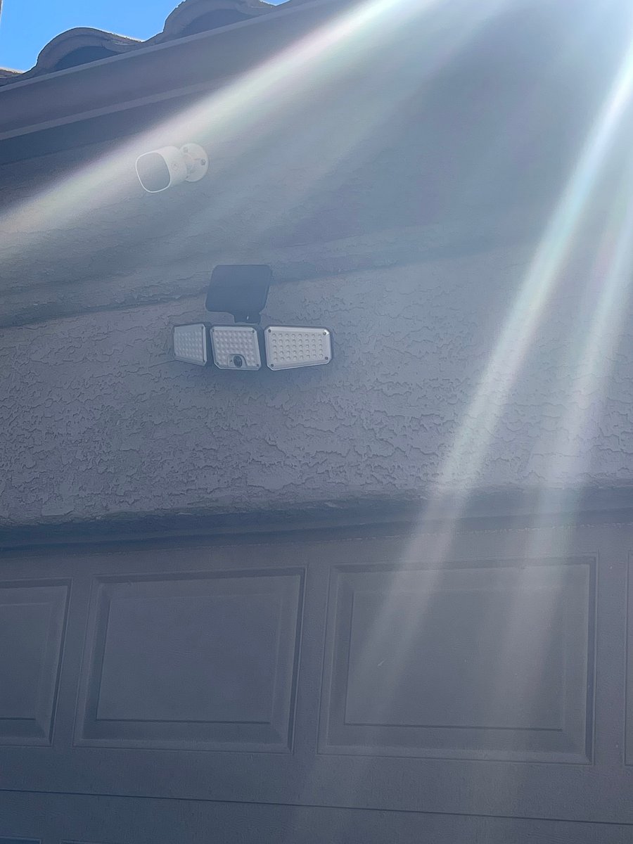 Security lights and camera 