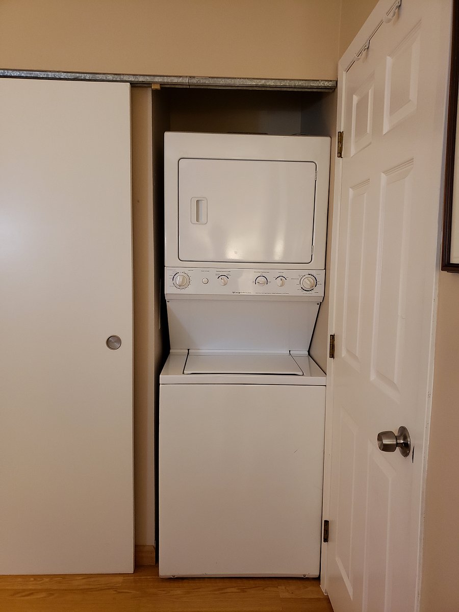 In-unit full-size washer and dryer