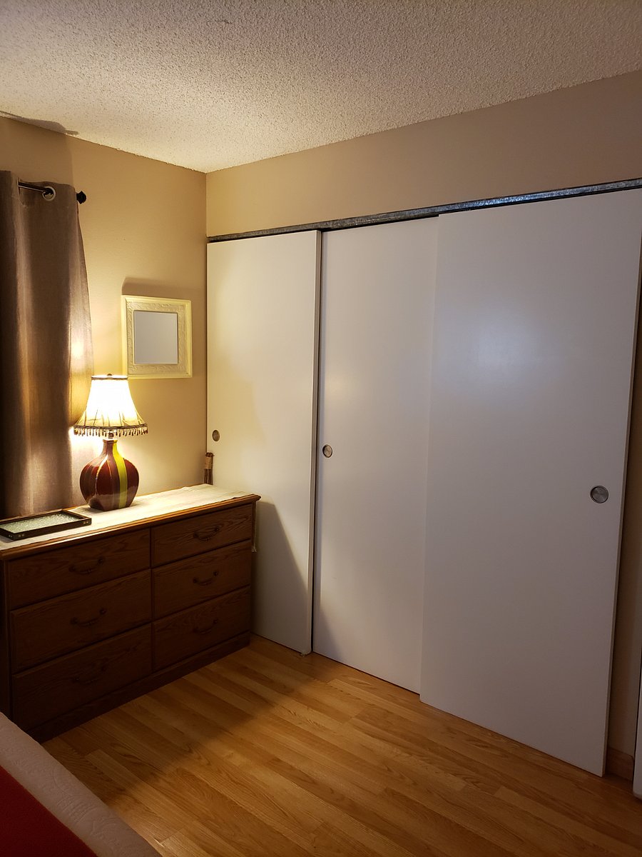 Large closet in bedroom