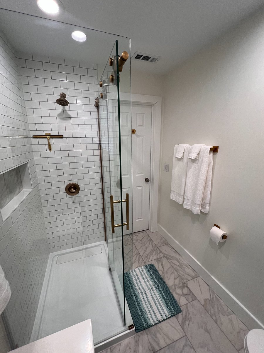 All glass shower and renovate bathroom!