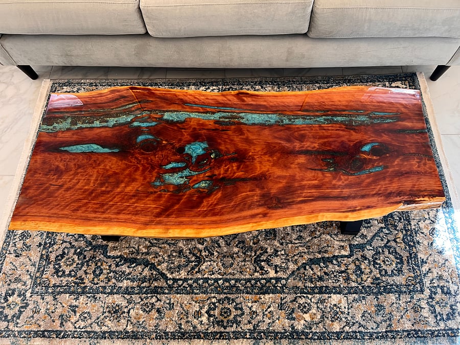 Custom Live Edge wood coffee table
