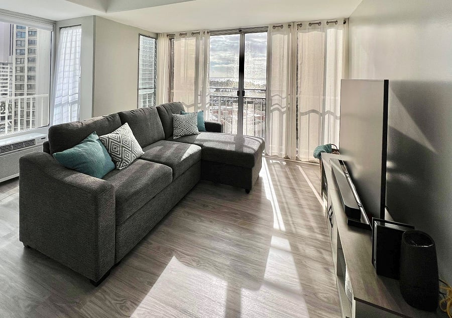 Living and dining area