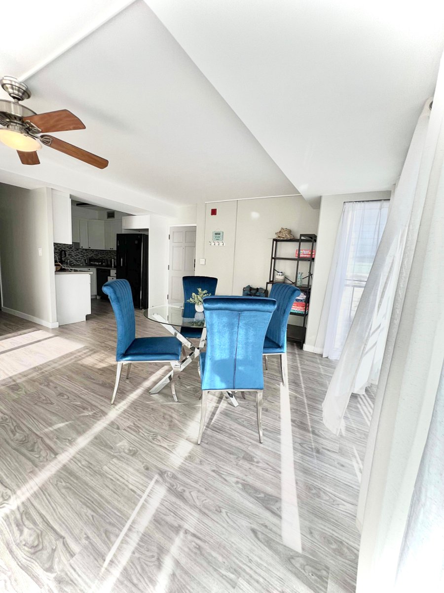 Dining area and kitchen